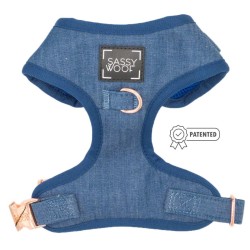 Denim - Adjustable Harness  - Small
