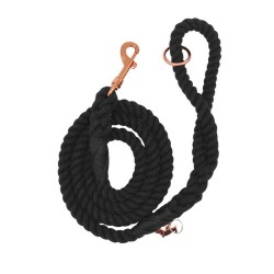 Black - Rope Leash - 5 Feet Black - Rope Leash - 5 Feet