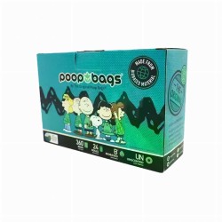 BLACK/GREEN - Biobased Peanuts Leash Rolls (360 CT)USDA - 360 Bags