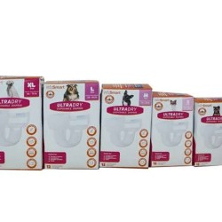 White - WizSmart UltraDry Disposable Diapers  - Small