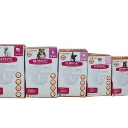 White - WizSmart UltraDry Disposable Diapers  - Large