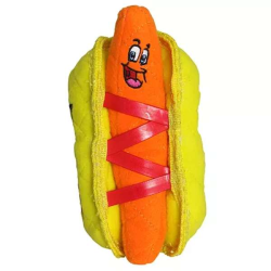 Yellow & Orange - Tuffy Funny Food HotDog - one size Yellow & Orange - Tuffy Funny Food HotDog - one size