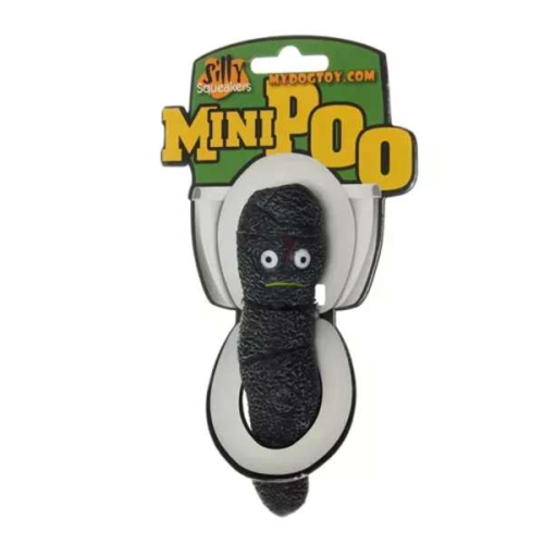Black - Silly Squeaker MiniPoops - small Black - Silly Squeaker MiniPoops - small