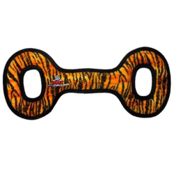 Orange & Black - Tuffy Mega Tug Oval - Mega Orange & Black - Tuffy Mega Tug Oval - Mega