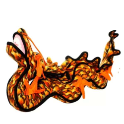 Orange & Black - Tuffy Dragon Orange - one size Orange & Black - Tuffy Dragon Orange - one size