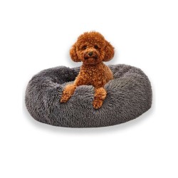 Black and Grey - Donut Dog Bed - Small Black and Grey - Donut Dog Bed - Small