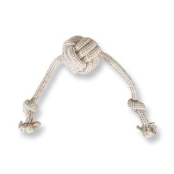 Ball and Two Knots Hemp Toy for Dogs Ball and Two Knots Hemp Toy for Dogs