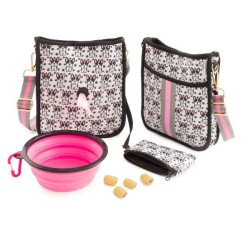 "Oh la la" French Bulldog Dog Walking Messenger Bag Set "Oh la la" French Bulldog Dog Walking Messenger Bag Set