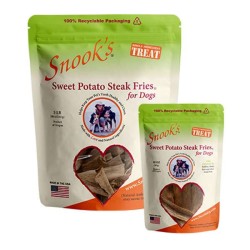 Sweet Potato Dog Steak Fries - Steak Fry shaped pieces - 10oz