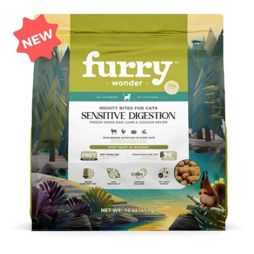 Sensitive Digestion Freeze-Dried Raw Lamb&Chicken Recipe for Cats - 16oz