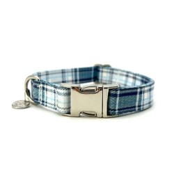 Blue Plaid - Adjustable Collar - Large Blue Plaid - Adjustable Collar - Large