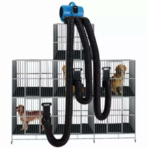 Blue/Black - XPOWER X-430TF-MDK Professional 3 Speed Pet Grooming Dog Cage Dryer with Multi Drying Hose Kit, Timer & Filters Blue/Black - XPOWER X-430TF-MDK Professional 3 Speed Pet Grooming Dog Cage Dryer with Multi Drying Hose Kit, Timer & Filters