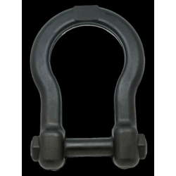 Black - ID Anchor Shackle Durable Rubber Tug Toy - L Black - ID Anchor Shackle Durable Rubber Tug Toy - L