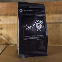 black bag - Premium Organic Catnip/Valerian Blend - 1.25 oz. black bag - Premium Organic Catnip/Valerian Blend - 1.25 oz.