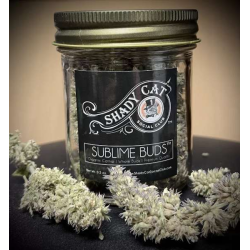 clear glass jar w/antique gold metal lid - Premium Organic Sublime Buds - 0.5oz clear glass jar w/antique gold metal lid - Premium Organic Sublime Buds - 0.5oz