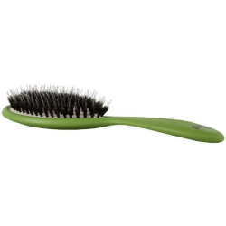 Green1 - Bass Brushes- The BIO-FLEX Shine Shine & Condition Hair Brush Oval Shape