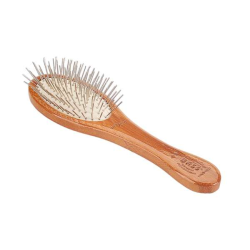 Dark Bamboo - Bass Brushes- Style & Detangle Pet Brush - Small
