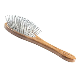 Dark Bamboo - Bass Brushes- Style & Detangle Pet Brush - Medium