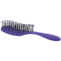 Lavender - Bass Brushes- The BIO-FLEX  Detangling Hair Brush Leaf Shape