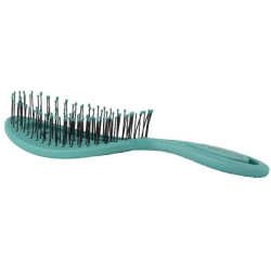 Teal - Bass Brushes- The BIO-FLEX Swirl Detangling Pet Brush Swirl Shape Teal - Bass Brushes- The BIO-FLEX Swirl Detangling Pet Brush Swirl Shape
