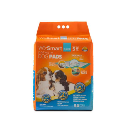 WizSmart All Day Dry Dog Pads Super 50 Count - 50 Count (Super)