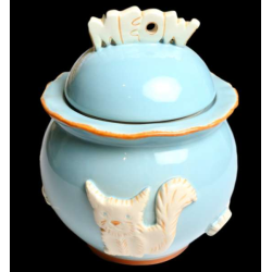 Sky Blue - Cat Treat Jar - Jar Sky Blue - Cat Treat Jar - Jar