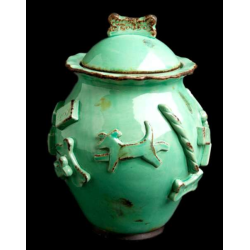 Aqua/Green - Dog Treat Jar - Jar Aqua/Green - Dog Treat Jar - Jar