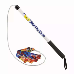 Rainbow Tie Dye - Flirt Pole V2 Dog Toy with Lure - Jr