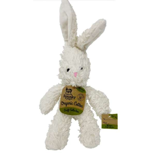 Assorted: Brown or White - Organic Cotton Bunny - Small